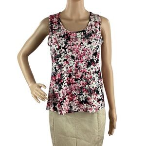J.Jill Wearever Floral A-Line Tank Top Multicolor XS Petite